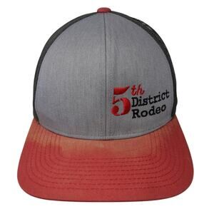 5th District Rodeo Snapback Trucker Cap Multicolor One Size Adjustable Mesh Back